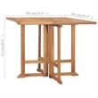 vidaXL Folding Patio Dining Table 35.4
