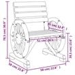 vidaXL Patio Chair 22.8