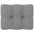 vidaXL Patio Corner Sofa with Gray Cushions Solid Wood Pine