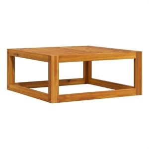 vidaXL Coffee Table 26.7&quotx26.7&quotx11.4&quot Solid Acacia Wood