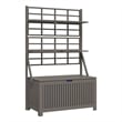 vidaXL Storage Box with Trellis Gray 39