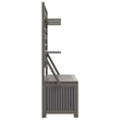 vidaXL Storage Box with Trellis Gray 39