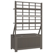 vidaXL Storage Box with Trellis Gray 39