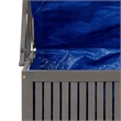 vidaXL Storage Box with Trellis Gray 39