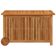 vidaXL Patio Storage Box with Wheels 35.4