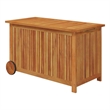 vidaXL Patio Storage Box with Wheels 35.4