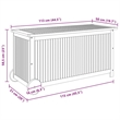 vidaXL Patio Storage Box with Wheels 44.5