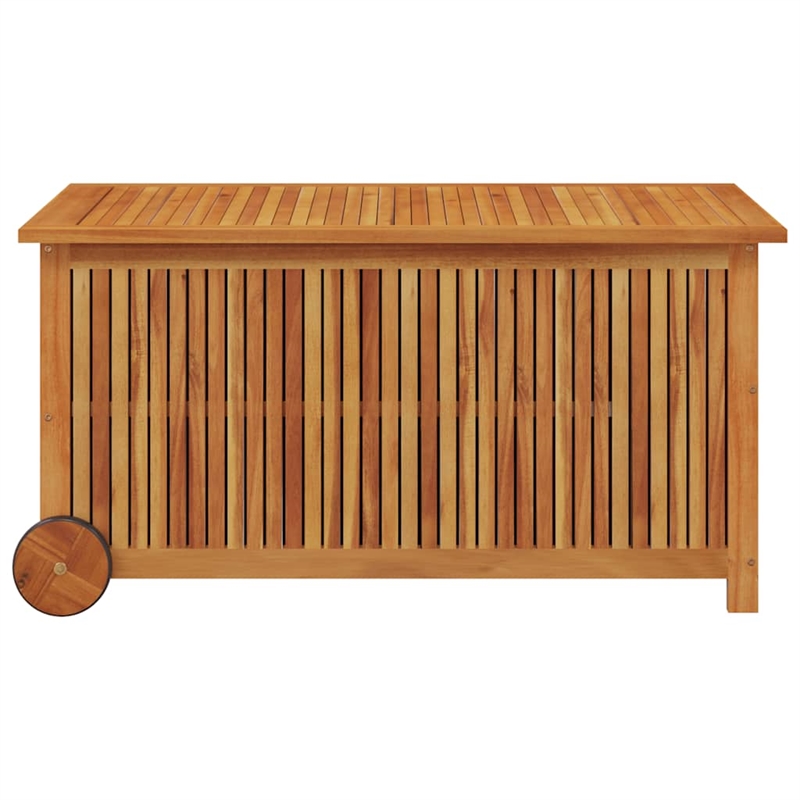 vidaXL Patio Storage Box with Wheels 44.5