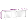 vidaXL Patio Storage Box Brown 78.1
