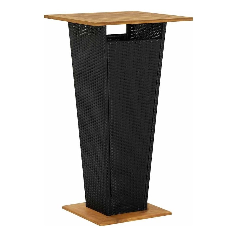 vidaXL Bar Table Black 23.6