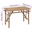 vidaXL Folding Patio Table 45.3