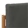 vidaXL Outdoor End Sofa Natural and Anthracite Solid Acacia Wood