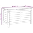 vidaXL Patio Storage Box White 39