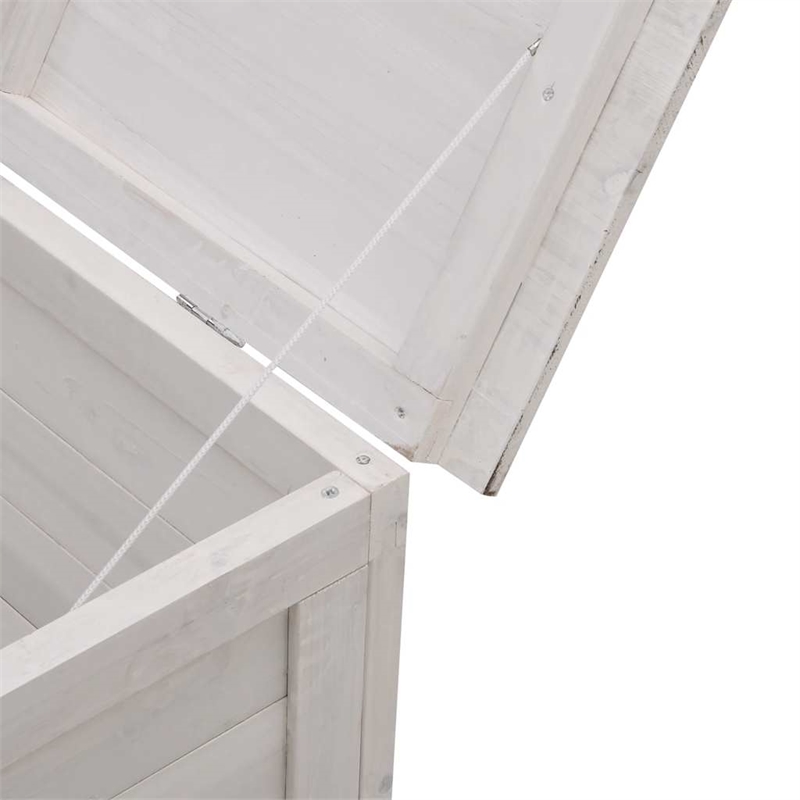 vidaXL Patio Storage Box White 59.1