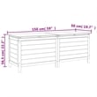 vidaXL Patio Storage Box White 59.1