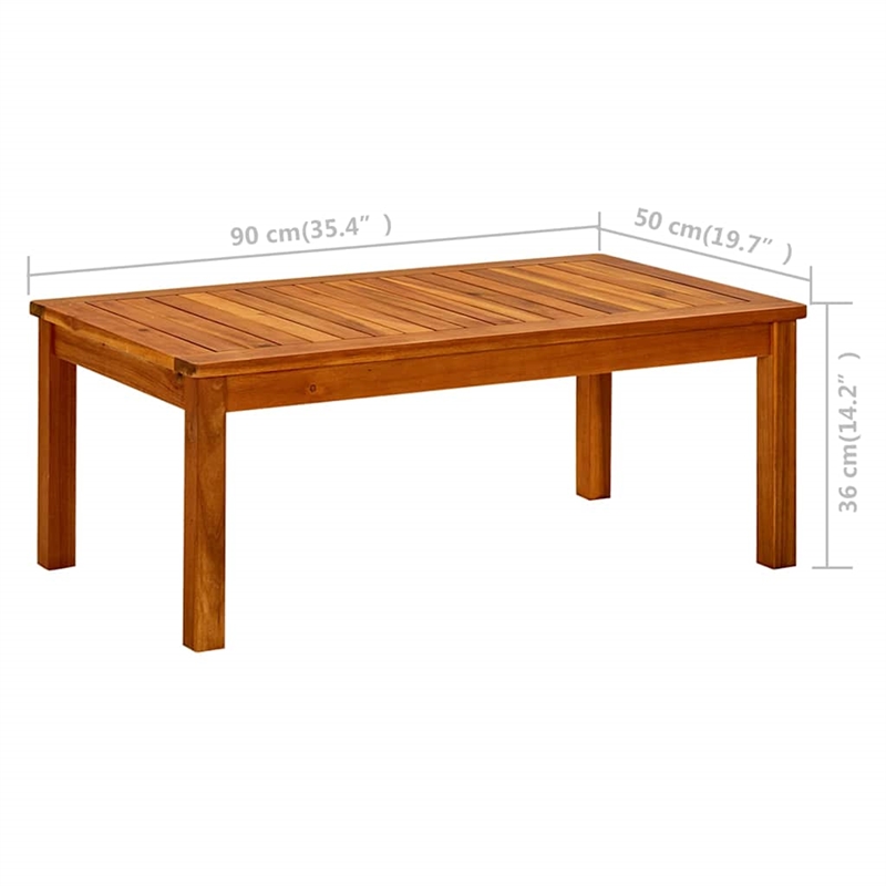 vidaXL Patio Coffee Table 35.4