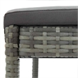 vidaXL Garden Bar Stools with Cushions 4 pcs Gray Poly Rattan
