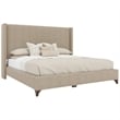 Savelle Upholstered Bed King Tan Performance Fabric