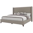 Savelle Upholstered Bed King Gray Performance Fabric