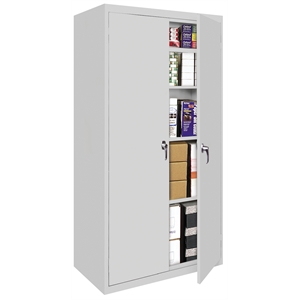 Steel Cabinets USA Fixed Shelf Series in Gray