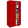 Steel Cabinets USA Fixed Shelf Series in Red
