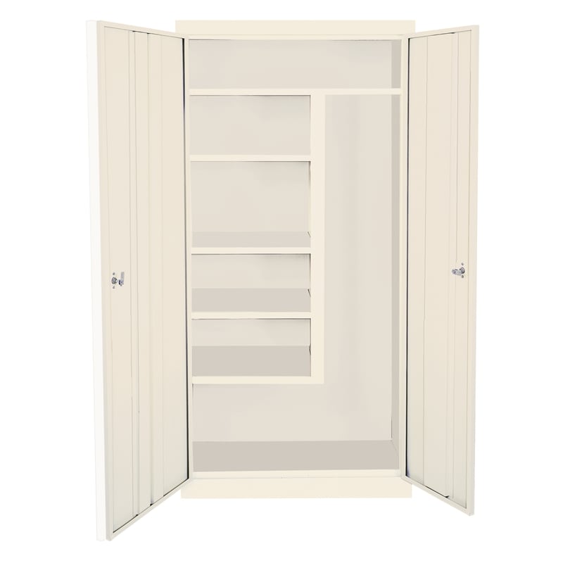 Steel Cabinets USA Janitorial Cabinet in Almond