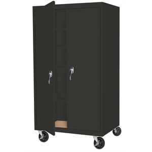Steel Cabinets USA Mobile Storage Cabinet in Charcoal