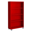 Steel Cabinets USA Mobile Bookcase in Red