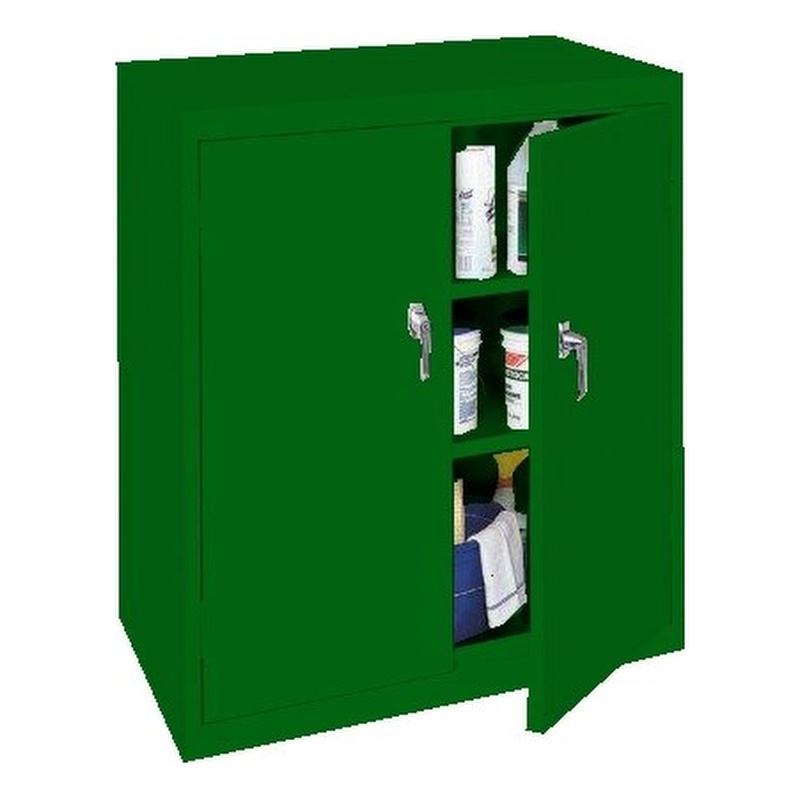 Steel Cabinets USA Counter High Cabinet in Green