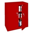 Steel Cabinets USA Counter High Cabinet in Red