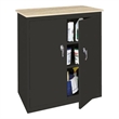 Steel Cabinets USA Counter High Cabinet in Charcoal