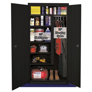 Steel Cabinets USA All Purpose Combination Cabinet in Black