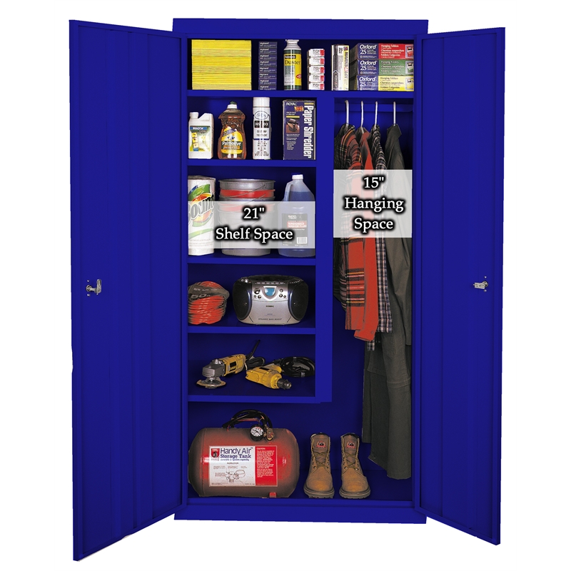 Steel Cabinets USA All Purpose Combination Cabinet in Blue