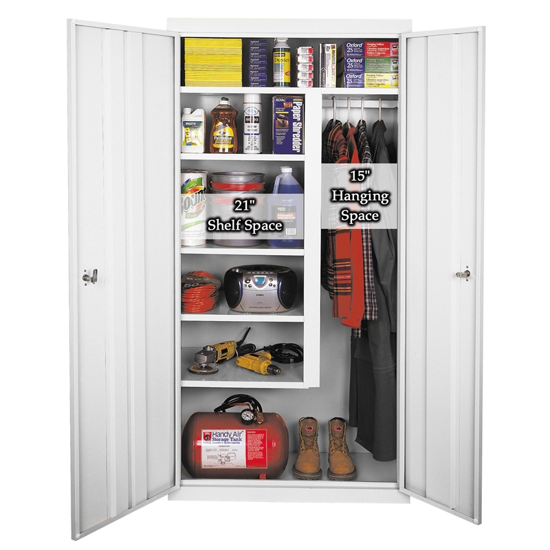 Steel Cabinets USA All Purpose Combination Cabinet in White