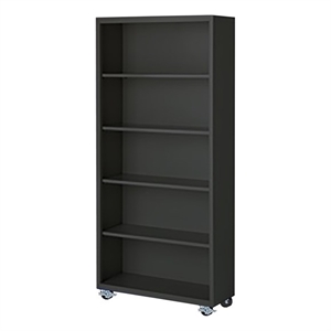 Steel Cabinets USA Mobile Bookcase in Charcoal