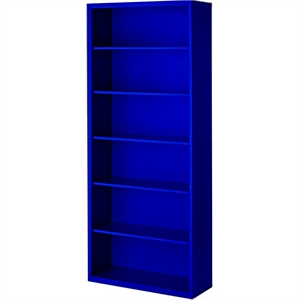 Steel Cabinets USA Stationary Bookcase in Blue