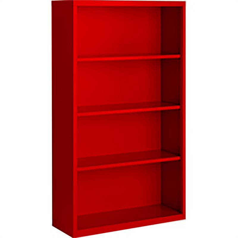 Steel Cabinets USA Stationary Bookcase in Red