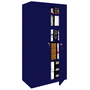 Steel Cabinets USA Fixed Shelf Series in Navy