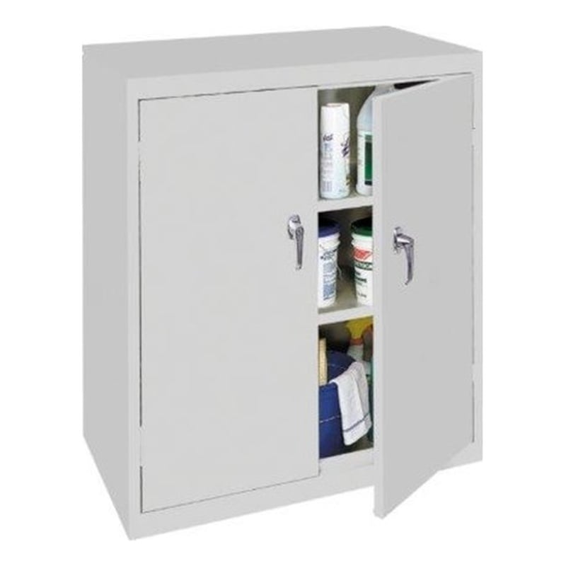 Steel Cabinets USA Counter High Cabinet in Gray