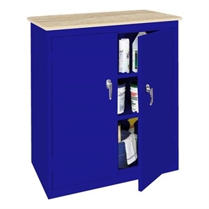 Steel Cabinets USA Counter High Cabinet in Blue