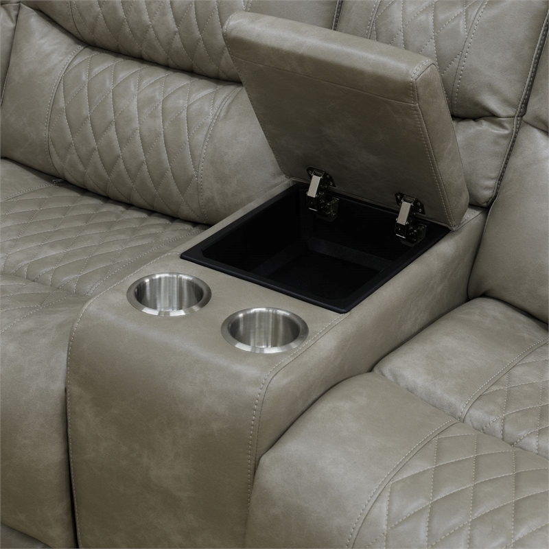 Star Home Living Breathing leather Max Power Recliner Set with Strong Sense