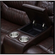 Star Home Living Breathing Leather 3-Piece Recliner Sofa Set in Dark Brown