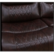 Star Home Living Breathing Leather 3-Piece Recliner Sofa Set in Dark Brown