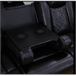 Star Home Living Breathing Leather 3-Piece Recliner Sofa in Black