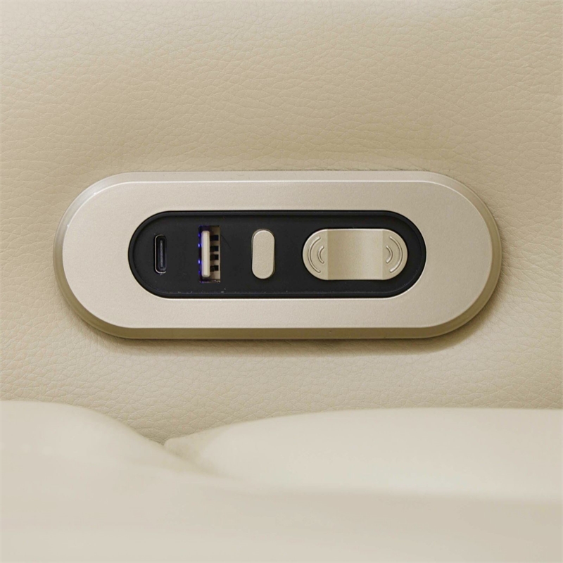 Star Home Living Breathing Leather 3-Piece Recliner Sofa Set in Beige