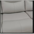Star Home Living Breathing Leather/PVC 3-Piece Recliner Sofa Set in Light Gray