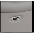 Star Home Living Breathing Leather/PVC 3-Piece Recliner Sofa Set in Light Gray