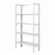 Jela Solid Wood 4 Shelf Folding Bookcase - White