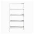 Jela Solid Wood 4 Shelf Folding Bookcase - White