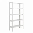 Jela Solid Wood 4 Shelf Folding Bookcase - White